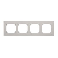 Rámeček 4 násobný hliníková matná KONTAKT SIMON TR4/143