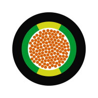 Silnoproudový kabel ÖLFLEX CLASSIC 128 H BK SC 1X35 GN/YE LAPP 1123813