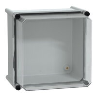 Schneider NSYPLS2727AG 7035 Průmysl. skříňka PLS 270x270x230 IP65, průhl.víko