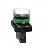 Schneider XB5AVM1 Signálka s LED, 230.....240V, bílá