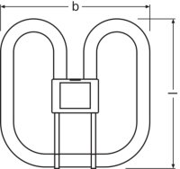 Kompaktní zářivka OSRAM CFL SQUARE 4 pins 28 W/835 GR10Q