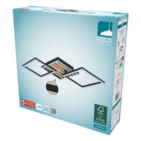 DL LED SCHWARZ/HOLZ L655 CEMBRANO