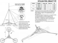 Stojan pro jímací tyč SJ (FeZn) použití s 3ks nebo 6ks PB19 TREMIS V546