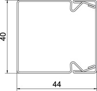 OBO LKM40040FS Úložný elektroinstalační kanál 40x40x2000 Ocel pásově zinkováno