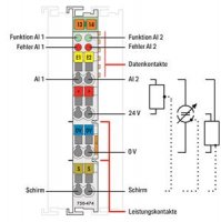 2kanálový analogový vstup 4-20 mA asymetrický vstup Wago 750-474