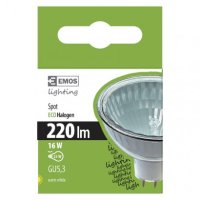Halogenová žárovka ECO MR16 DIM 16W GU5,3 WW stmívatelná ZE1301 Emos teplá bílá