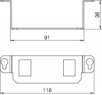 OBO 7407846 Montážní nosič MTGE2 2A
