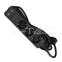 3 Ways Socket With 2 USB (3G 1.5MM2 X 5M