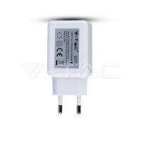 USB QC3.0 Travel Adaptor With Double Bli