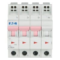 PLI-D2/3N Jistič PLI (bezšroubové svorky nahoře) char D 3+N-pólový 10kA 2A