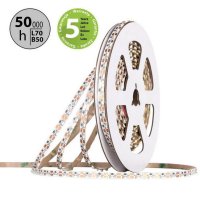 LED pásek stranový SMD3014 NW 100LED/m 6W/m 600lm/m CRI90 IP20 DC12V 5mm 5m
