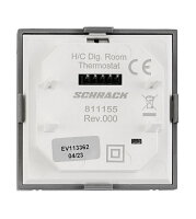 Kryt termostatu pro topení/chlazení, digitální, antracit SCHRACK EV113362--