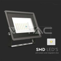 30W LED Floodlight SMD Black Body 4000K V-TAC SKU6744