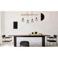 Závěsné svítidlo PRISKA černá 4xE27, max. 60W 230V GLOBO 54017-4HH