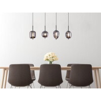 Závěsné svítidlo BLACKY černá 4xE14, max. 40W 230V GLOBO 15345-4
