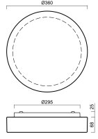 Přisazené LED nouzové svítidlo ELSA 3 3K 13W IP44 bílá OSMONT ELS72504