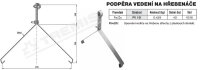 Podpěra vedení na hřebenáče PV 15f (FeZn) TREMIS V216