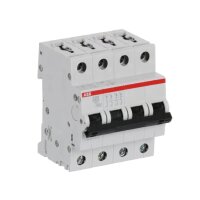 S204-D63 4 fázový jistič 63 A char. D 6kA ABB 2CDS254001R0631