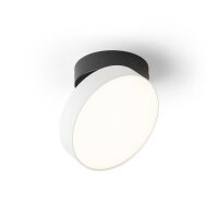 ARETHA přisazená bílá/černá 230V LED 12W 3000K RENDL R14421