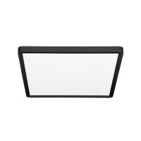 TERY LED sv. čtverec 24W,30cm,CCT,2400lm,IP40,černý lem ECOLITE W008S-CCT/24W/CR