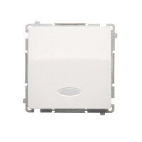 Spínač jednopólový, s orientačním LED podsvětlením, řazení 1So, 10AX, 250V, bílá
