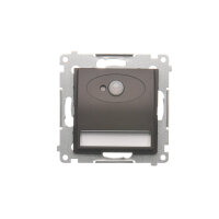 LED osvětlení (přístroj) s pohybovým senzorem 230V,3100 K, hnědá matná