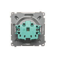 Zásuvka jednonásobná bez uzemnění stříbrná KONTAKT SIMON BMG1.01/43