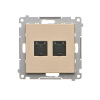 T62.01/144 Zásuvka datová 2 násobná RJ45