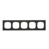 Rámeček 5 násobný černá matná KONTAKT SIMON TRD5.163/149