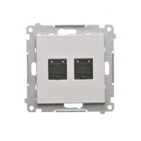 T62.01/143 Zásuvka datová 2 násobná RJ45