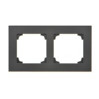 Rámeček 2 násobný černá matná KONTAKT SIMON TRD2.166/149