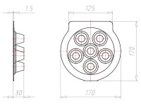 Manžeta vícenásobná vzduchotěsná ECON 320x320x30 mm KAISER 9059-62