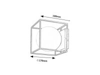 Fasádní svítidlo MODANE E14 1x MAX 15W RABALUX 75070