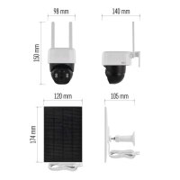 GoSmart Venkovní bateriová kamera IP-1200 WASP s WiFi a solárním panelem H4067