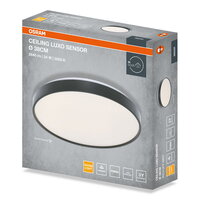 CEILING LUXO BLACK SENSOR ? 38 cm 24W 3000K IP20 BLACK OSRAM 4099854651311