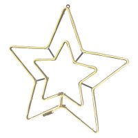 288LED STAR FRAME IP44 WW