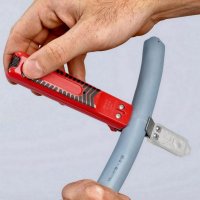 Nástroj pro odstraňování plášťů se skalpelovou čepelí 165 mm KNIPEX 16 20 165 SB