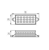 Světelný zdroj LED RANGO MINI R7S SMD-WW KANLUX 15099