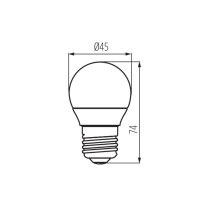 Světelný zdroj LED IQ-LED G45E27 5,5W-WW 27303 Kanlux