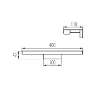 Přisazené LED svítidlo ASTEN IP44 8W-NW-B KANLUX 26683