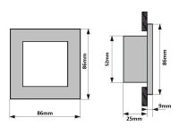 Vestavné svítidlo RAN-S-DW 0,6W stříbrné T-LED 106517