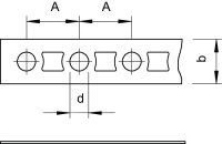 OBO 5055 III26 FS Montážní pás děrováno 26x1,2mm Ocel pásově zinkováno