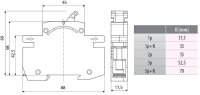 Pojistkový odpínač VLD01 10A 1p+N 10A 230V AC pro D01 ETI 002261017