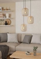 Závěsné svítidlo ROMAZZINA E27 písková 3X40W EGLO 900687