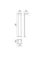 Sloupkové svítidlo EMBO ST LED SMD 8W IP54 DG 3000K REDO 90280