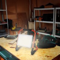 LED reflektor se sklopným stojanem 50W 4500lm 4000K kabel se zástrčkou IP65