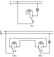 Přístroj přepínače střídavého, řazení 6, 6So 3558-A06340 ABB