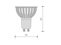 COB LED světelný zdroj 230V 5W GU10, studená bílá PANLUX PN65208002