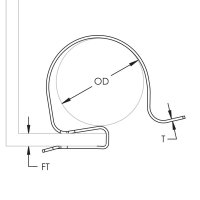 natloukací kabelová příchytka, kabel 25-32mm, materiál 2-4mm 24SC2530 187630
