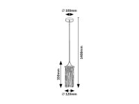 ROXAS E27 1x 40W IP20 matná černá RABALUX 72151